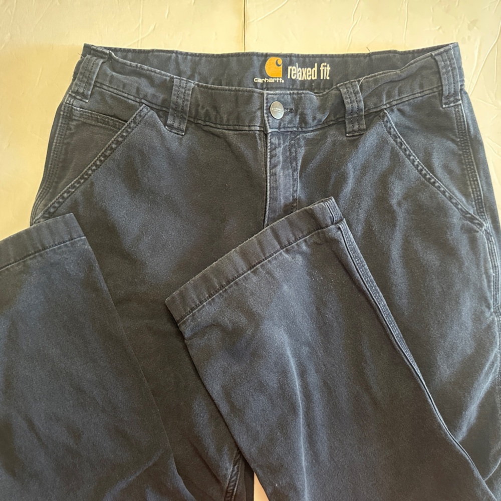 Carhartt Relaxed Fit Blue Pants 33x30 - Picture 2 of 9